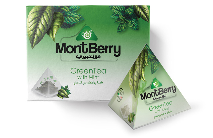 Green Tea with Mint – Single Pyramid